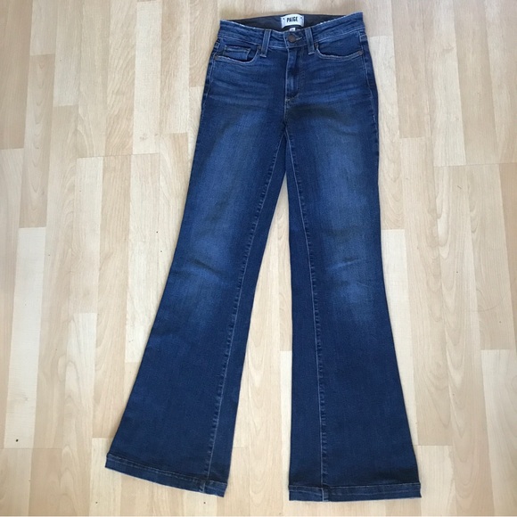 Paige Genevieve Flare Denim Jeans Jordie Made in USA Women’s 23 - Picture 5 of 6